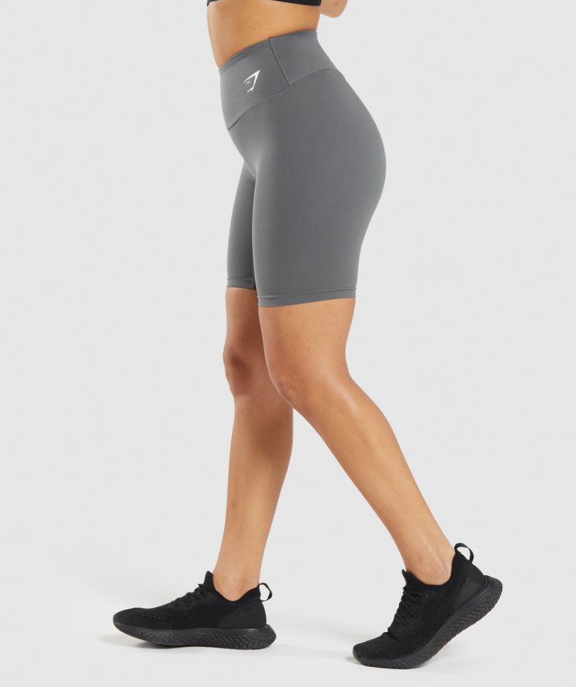 Women's Gymshark Training Cycling Shorts Grey | NZ 4HGPFZ